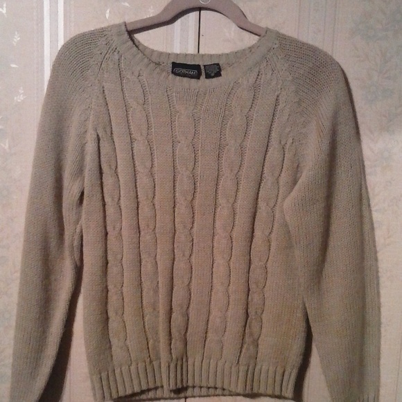 GOTHAM Tops - GOTHAM WOMEN'S GRAY TEXTURED PULLOVER SWEATER